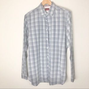 Alfani Slim Fit Stretch Button Down Casual Shirt